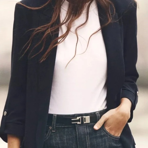 Zara Jackets & Blazers - Zara Women's Deep Navy Blue Blazer